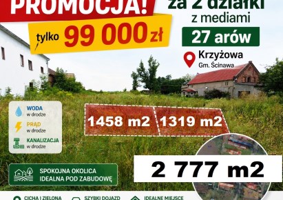 działka na sprzedaż - Ścinawa (gw), Krzyżowa