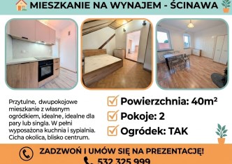 mieszkanie na wynajem - Ścinawa